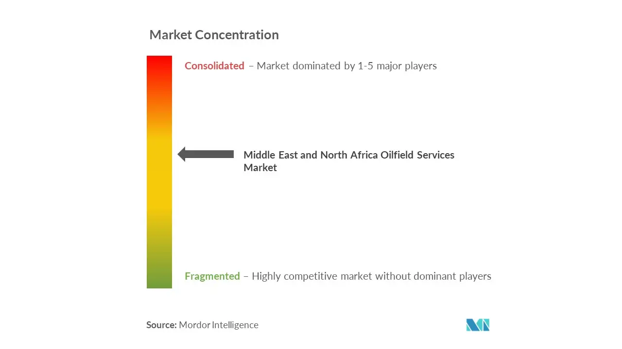 Middle East and North Africa Oilfield Services Market Concentration