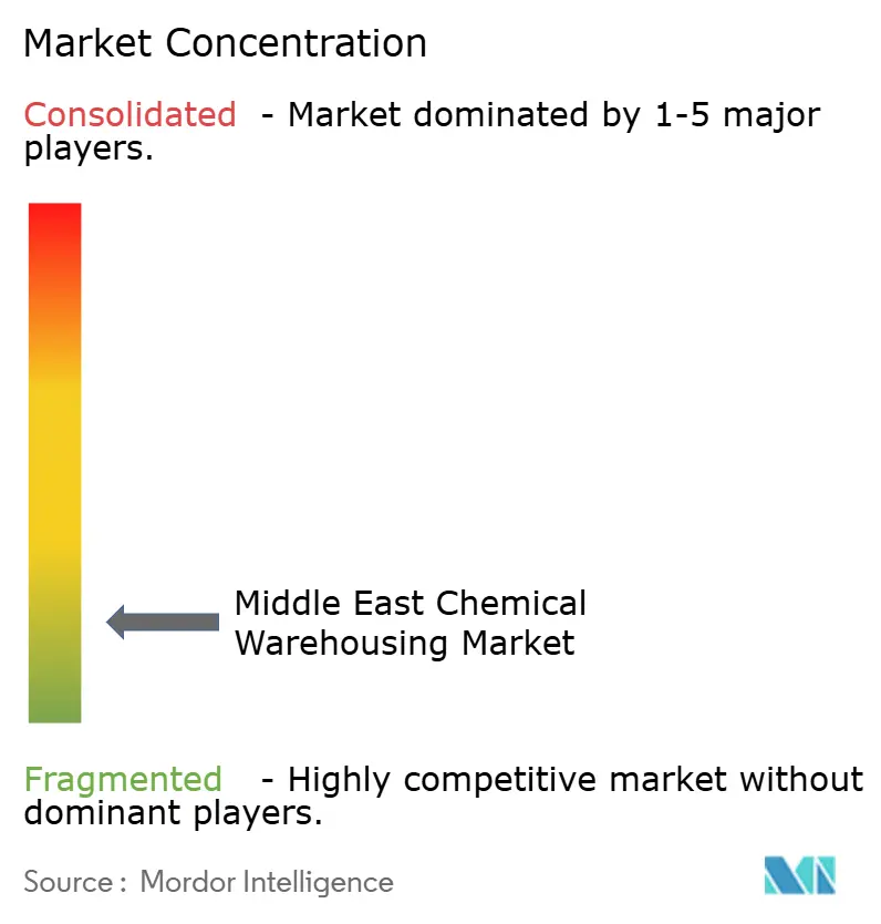 Middle East Chemical Warehousing Market Concentration