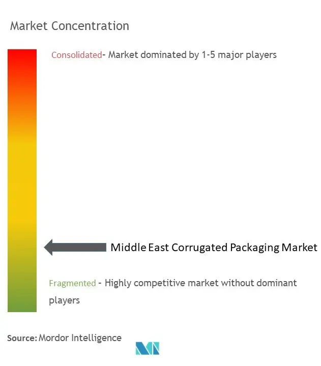 Middle East Corrugated Packaging Market Concentration