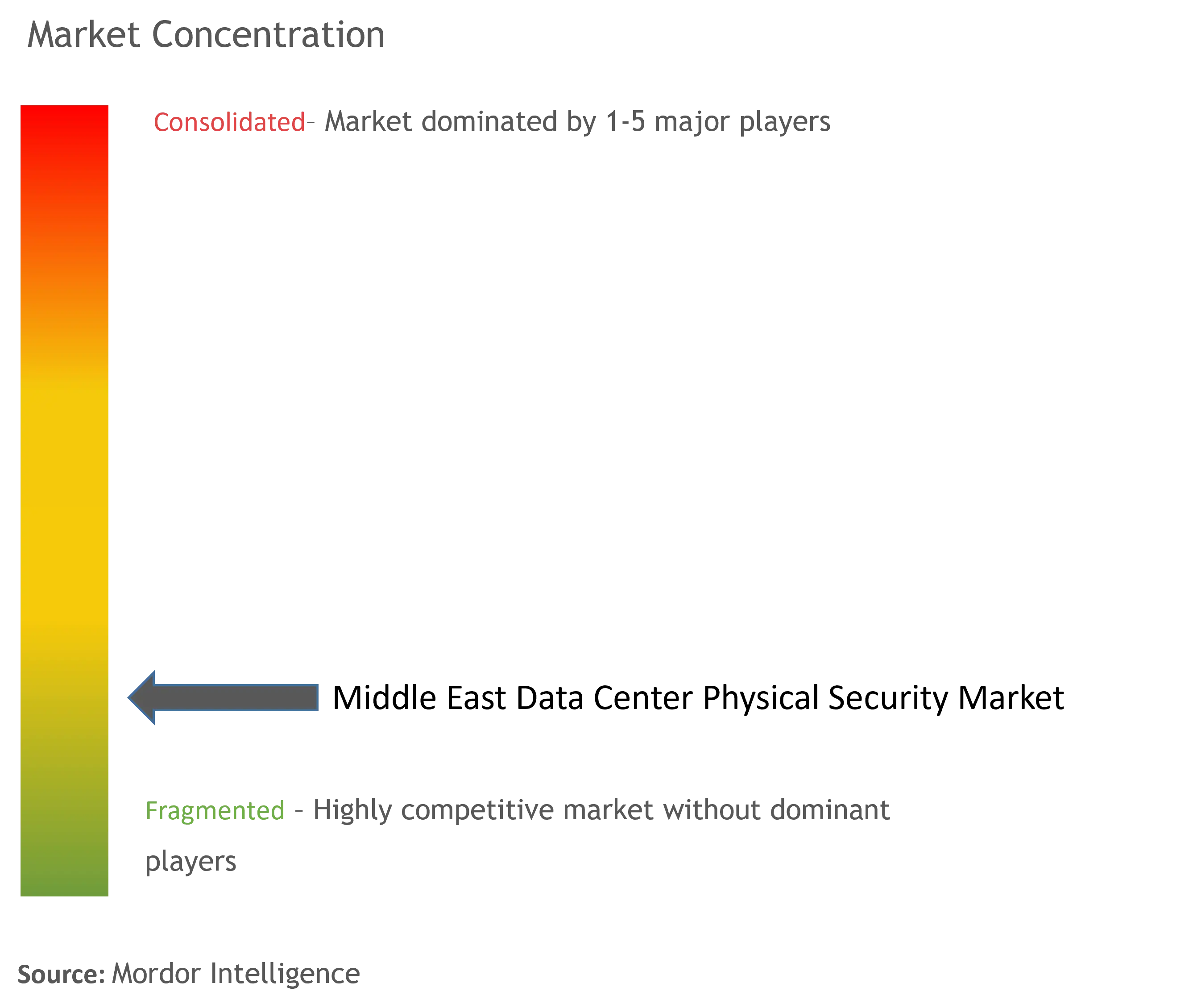 Middle East Data Center Physical Security Market Concentration