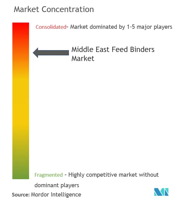 Middle East Feed Binders Market Concentration