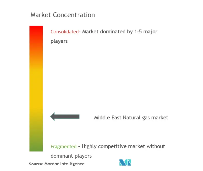Middle East Natural Gas Market Concentration