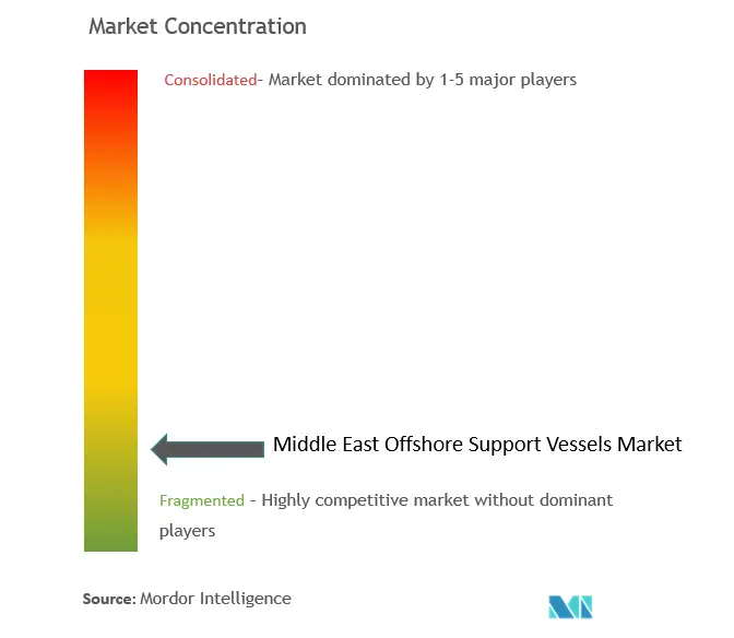 Middle East Offshore Support Vessels Market Concentration