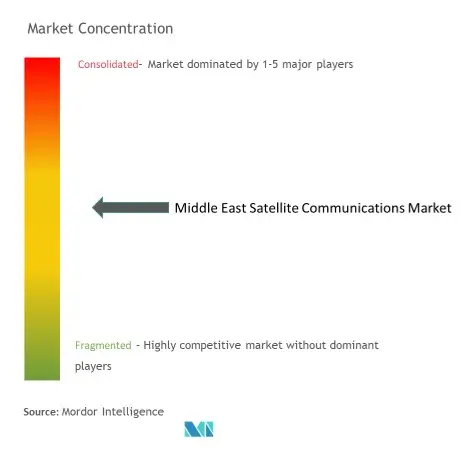 中東衛星通信市場の集中度