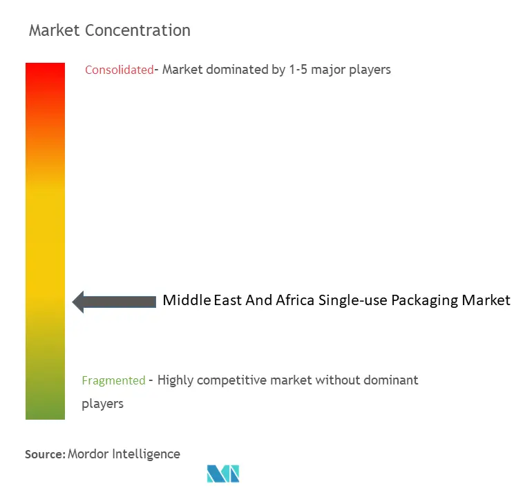 Middle East And Africa Single-use Packaging Market Concentration