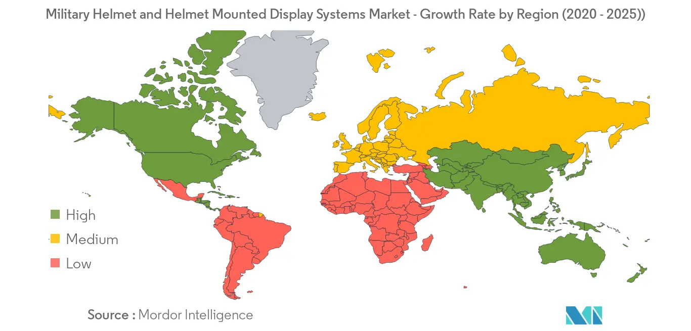 Military Helmet and Helmet Mounted Display Systems Market Geography