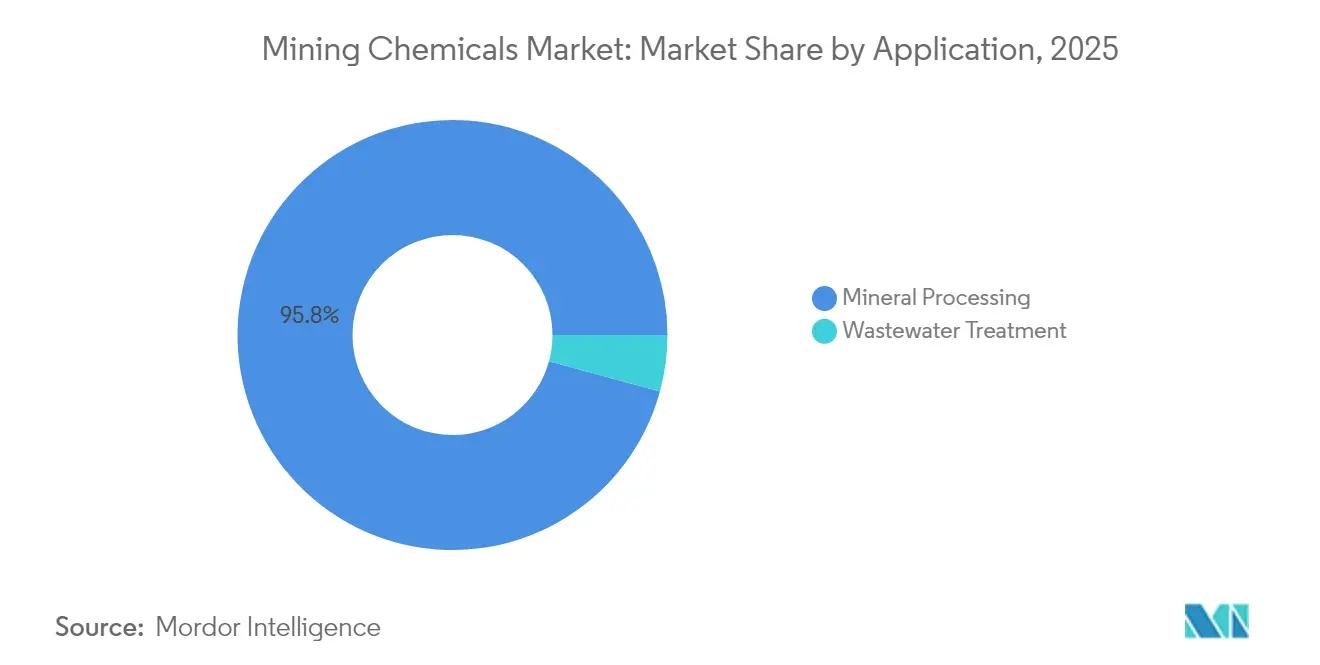 Mining Chemicals Market: Market Share by Application, 2025