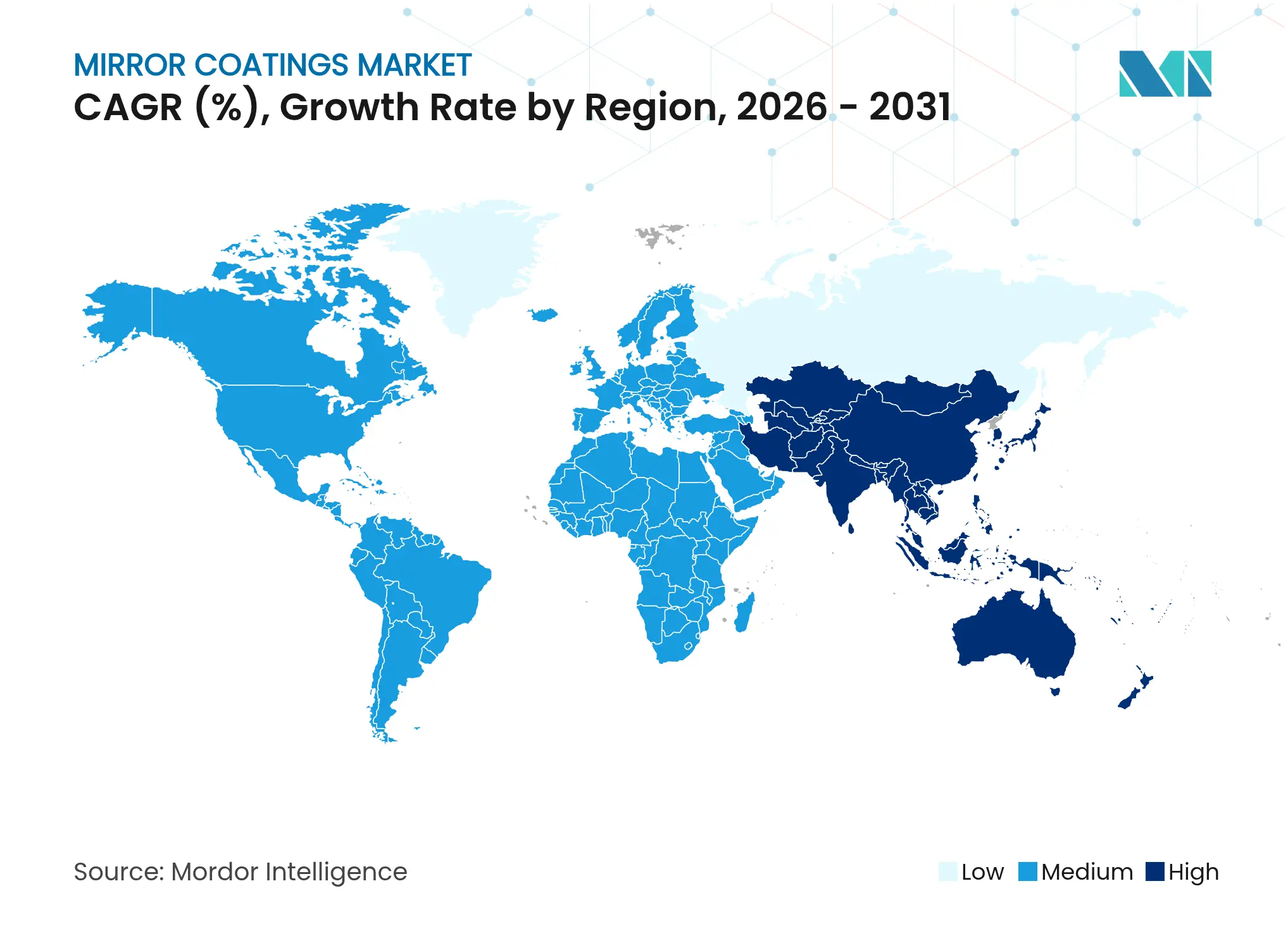 Mirror Coatings Market CAGR (%), Growth Rate by Region