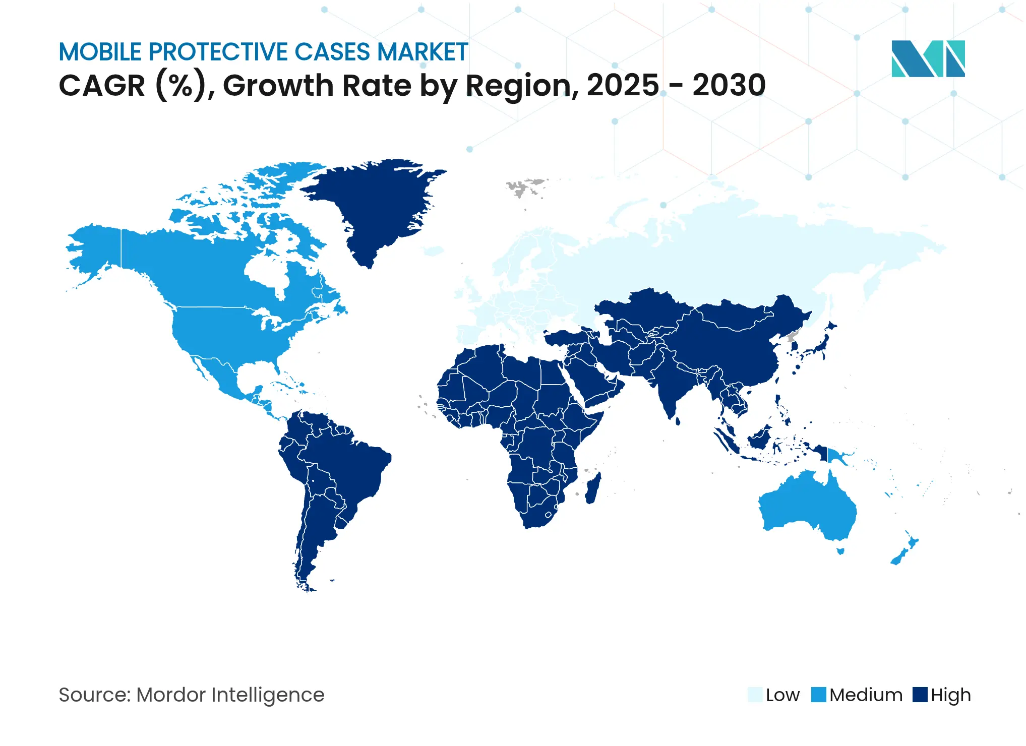 Mobile Protective Cases Market CAGR (%), Growth Rate by Region