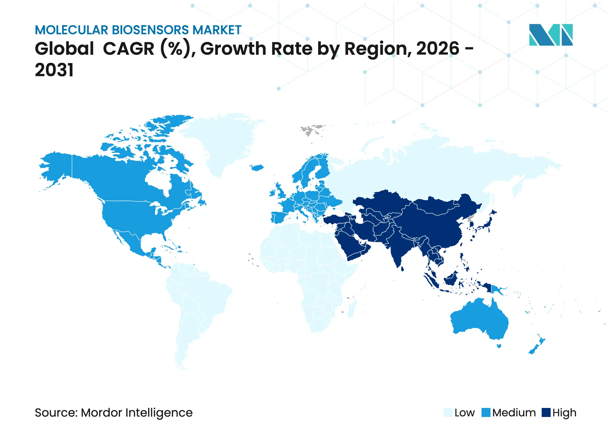 Molecular Biosensors Market Growth Rate by Region