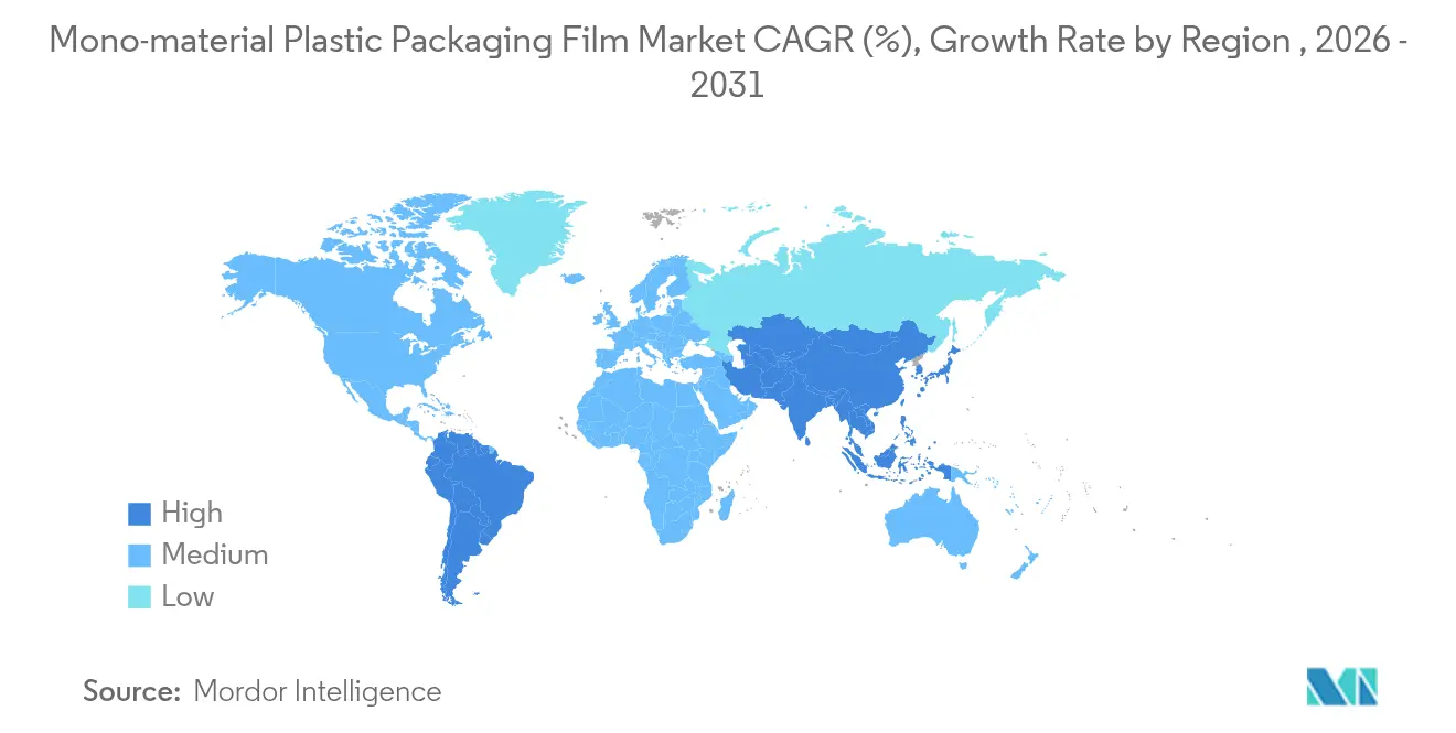 Mercato dei film per imballaggio in plastica monomateriale
