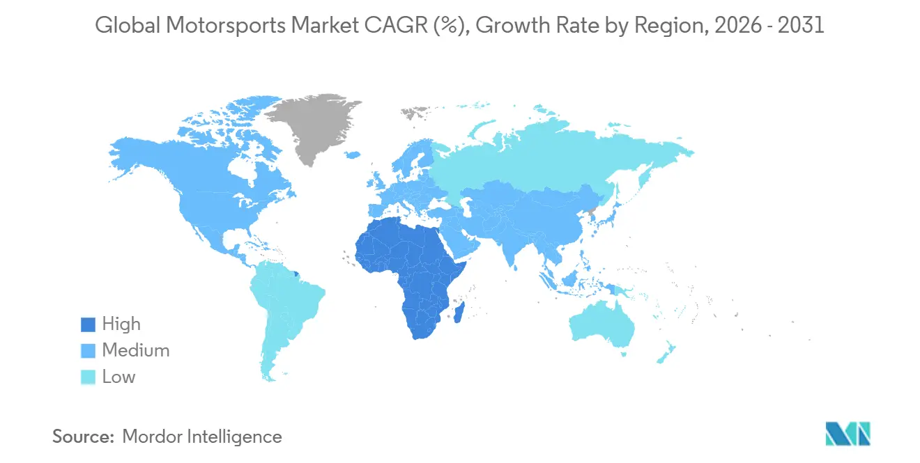 Motorsports Market Growth Rate by Region