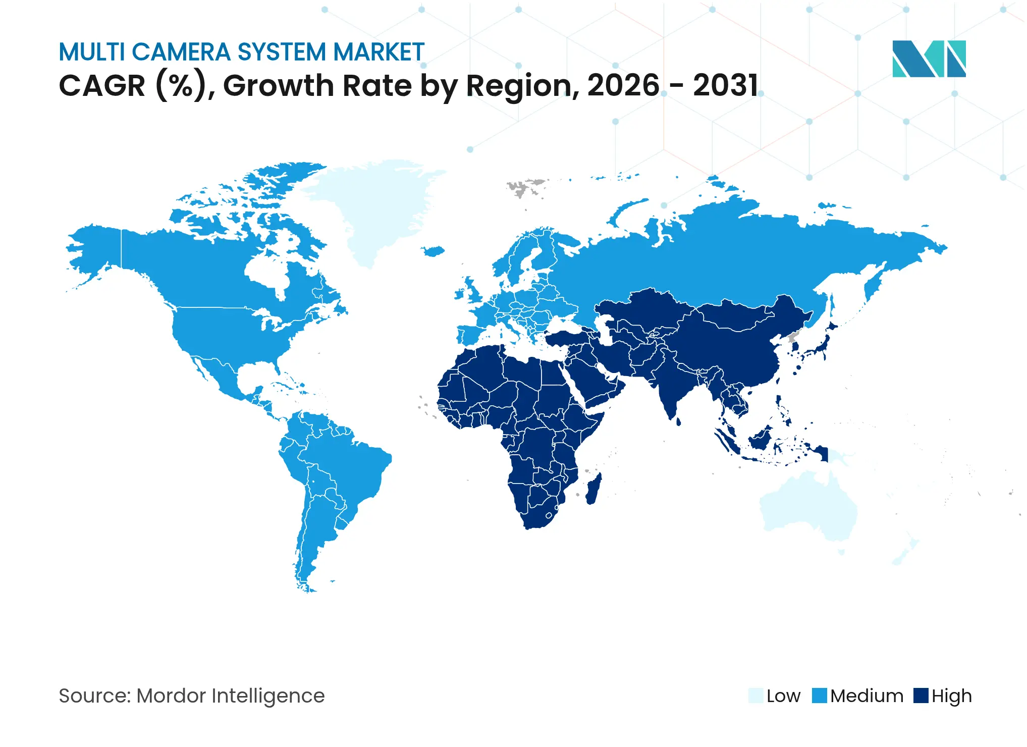 Multi Camera System Market CAGR (%), Growth Rate by Region
