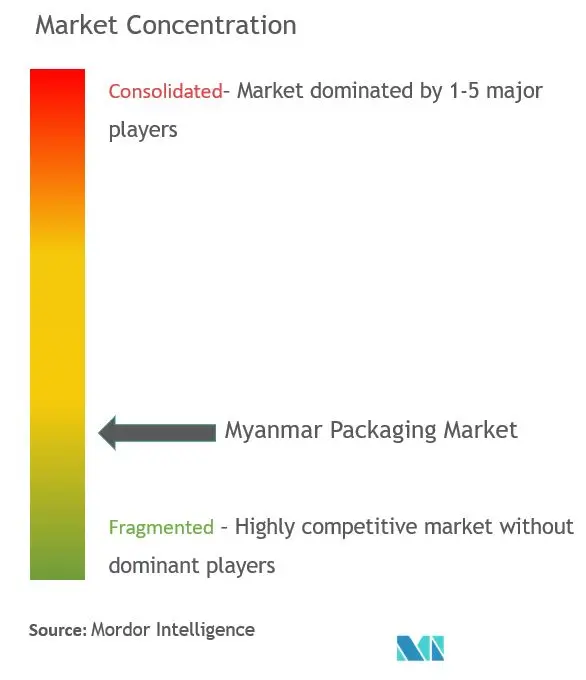 Embalaje de MyanmarConcentración del Mercado