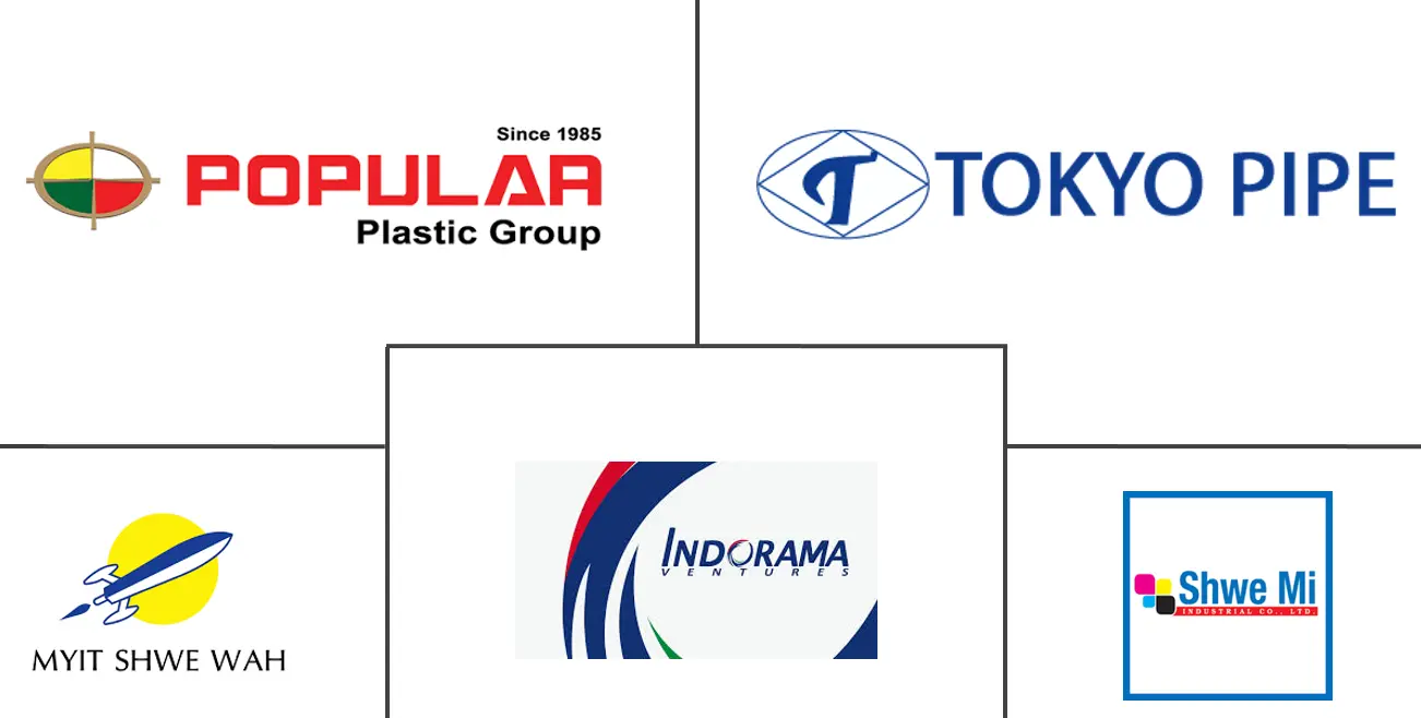 Actores clave del mercado de plásticos de Myanmar