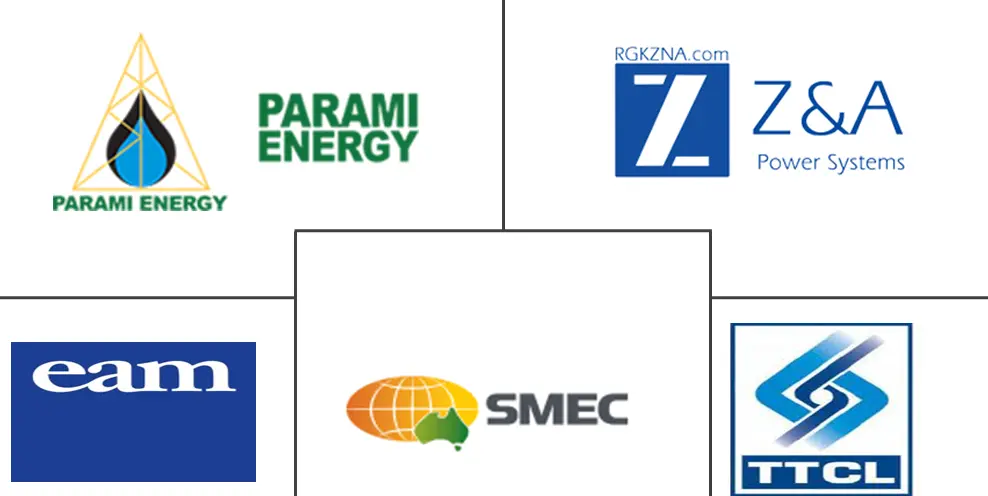 EAM Myanmar, TTCL Public Company Limited​​, Zeya & Associates Power Systems​​, Parami Energy​, and SMEC Holdings