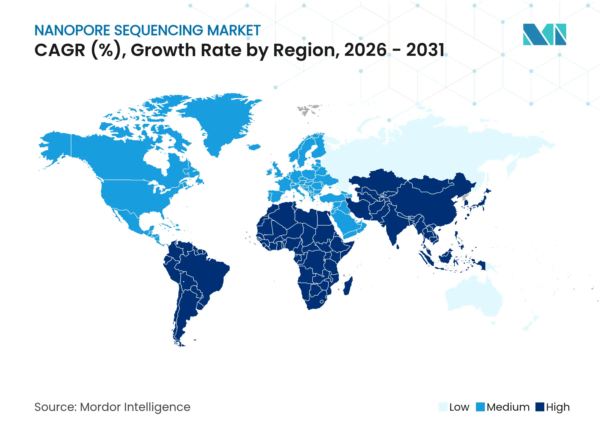 Nanopore Sequencing Market CAGR (%), Growth Rate by Region