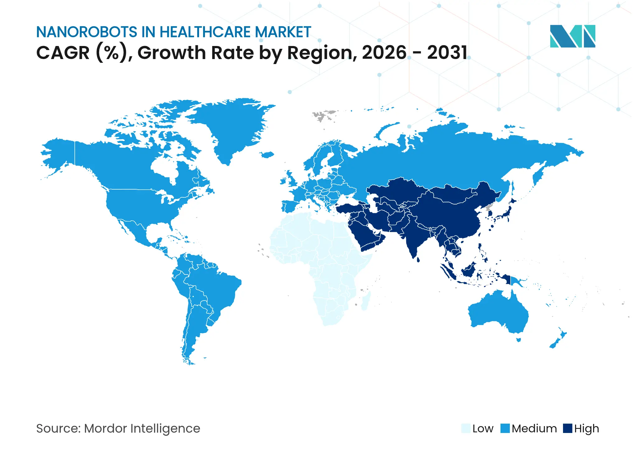 Nanorobots In Healthcare Market CAGR (%), Growth Rate by Region