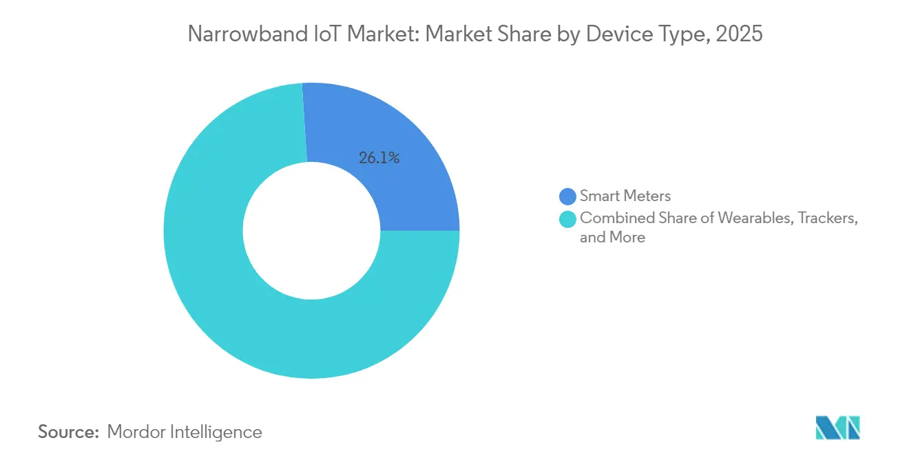 Narrowband-IoT-Marktanteil nach Gerätetyp, 2025