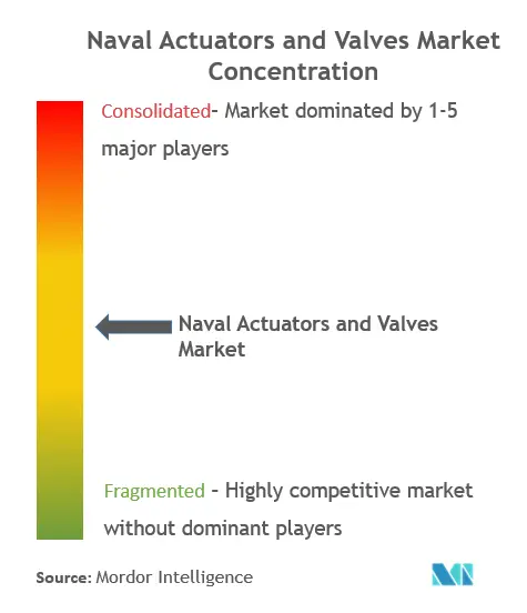 Concentration du marché des actionneurs et vannes navales