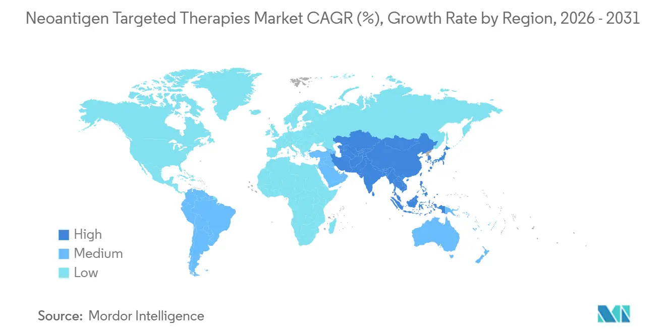 Neoantigen Targeted Therapies Market CAGR (%), Growth Rate by Region
