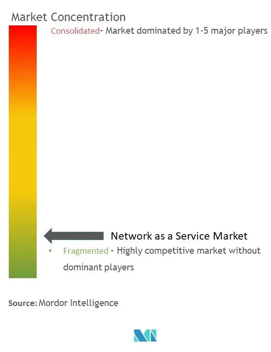 Концентрация рынка сети как услуги