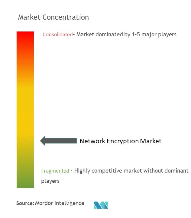 ネットワーク暗号化市場の集中度