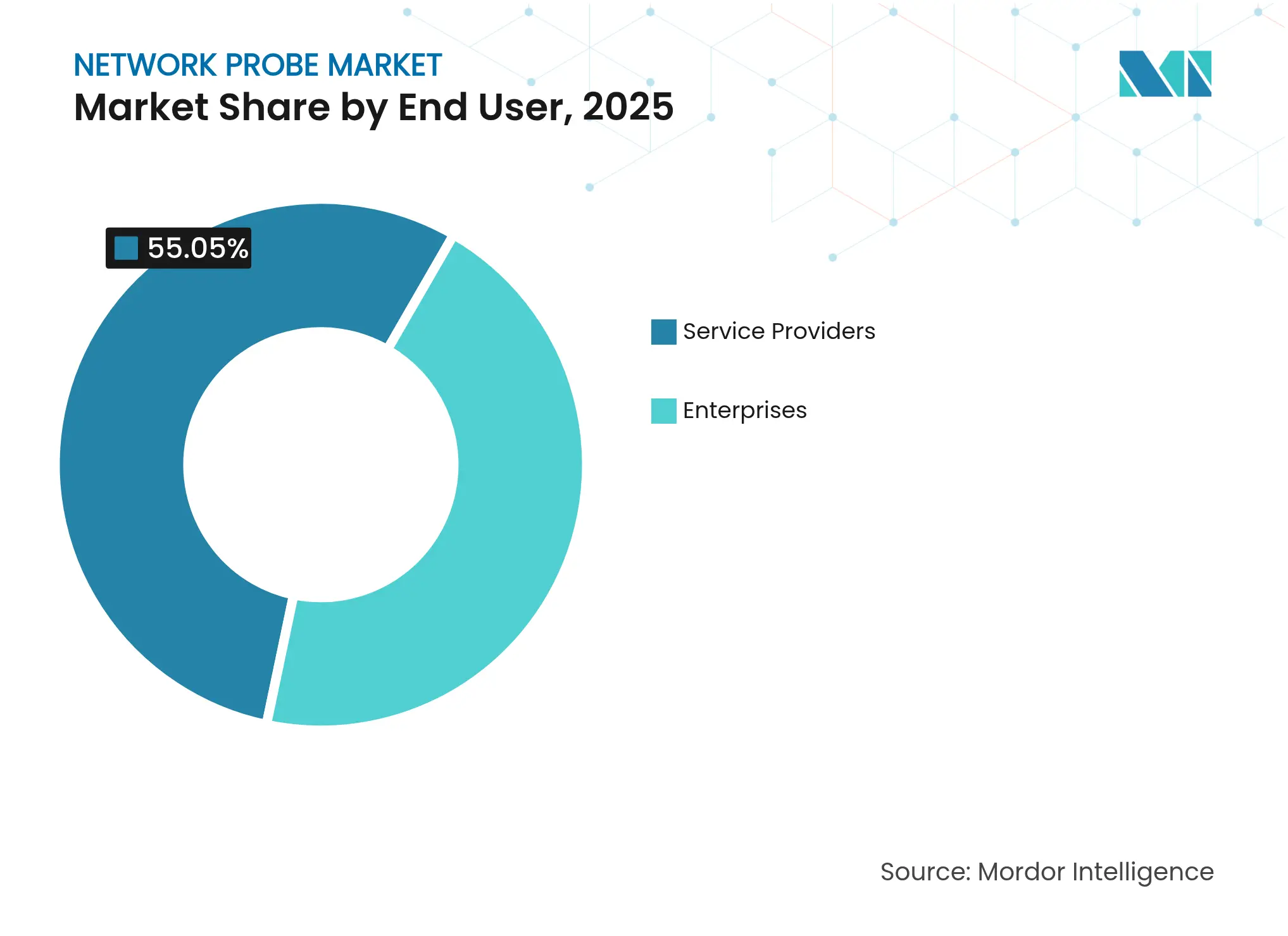 네트워크 프로브 시장: 최종 사용자별 시장 점유율, 2025