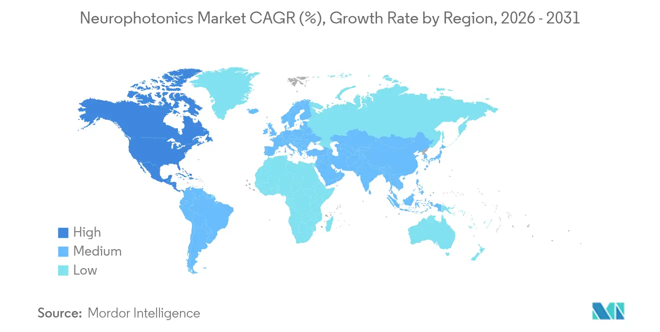 Neurophotonics Market CAGR (%), Growth Rate by Region