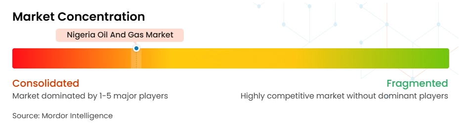 나이지리아 석유 및 바카라사이트 시장 집중도