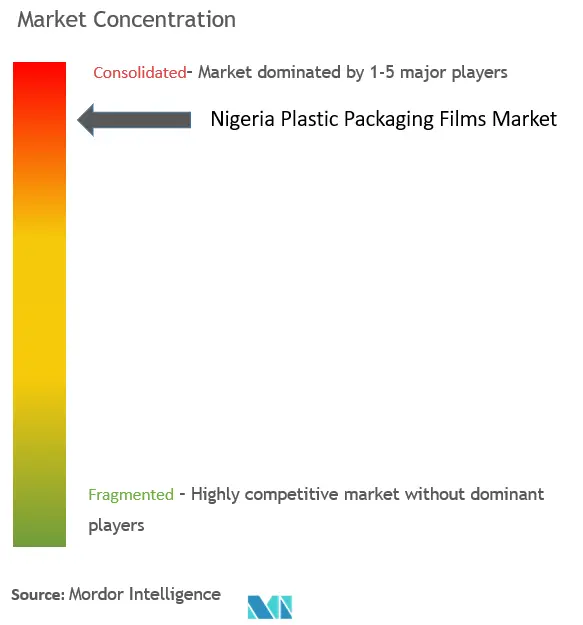 Nigeria Plastic Packaging Films Market Concentration