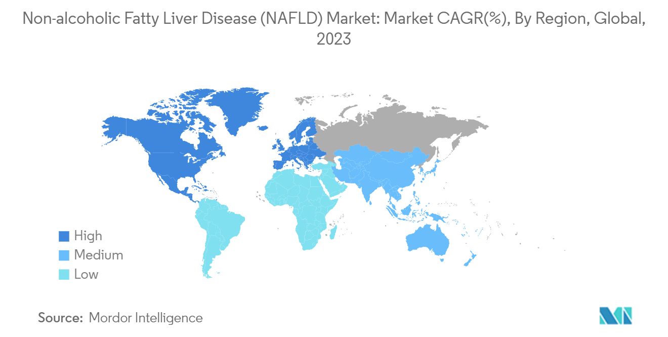 Non-Alcoholic Fatty Liver Disease (NAFLD) Market: Non-alcoholic Fatty Liver Disease (NAFLD) Market: Market CAGR(%), By Region, Global, 2023