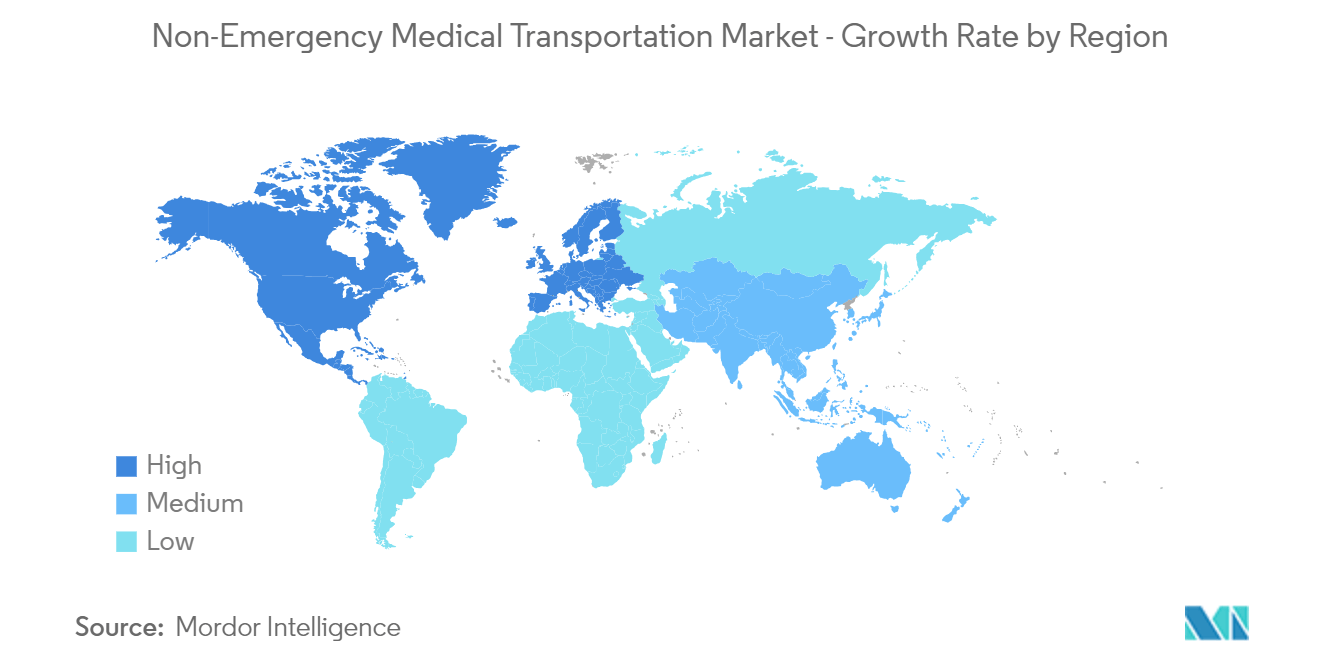 Non-Emergency Medical Transportation Market - Growth Rate by Region