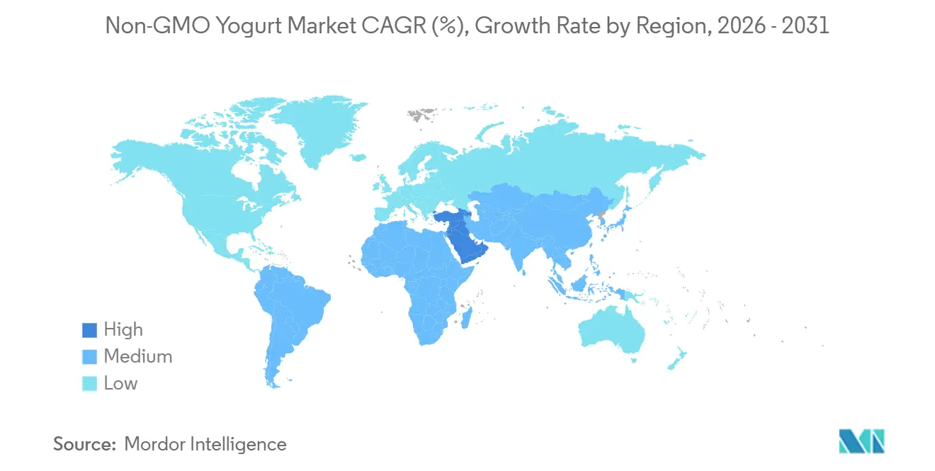 Non-GMO Yogurt Market Growth Rate by Region