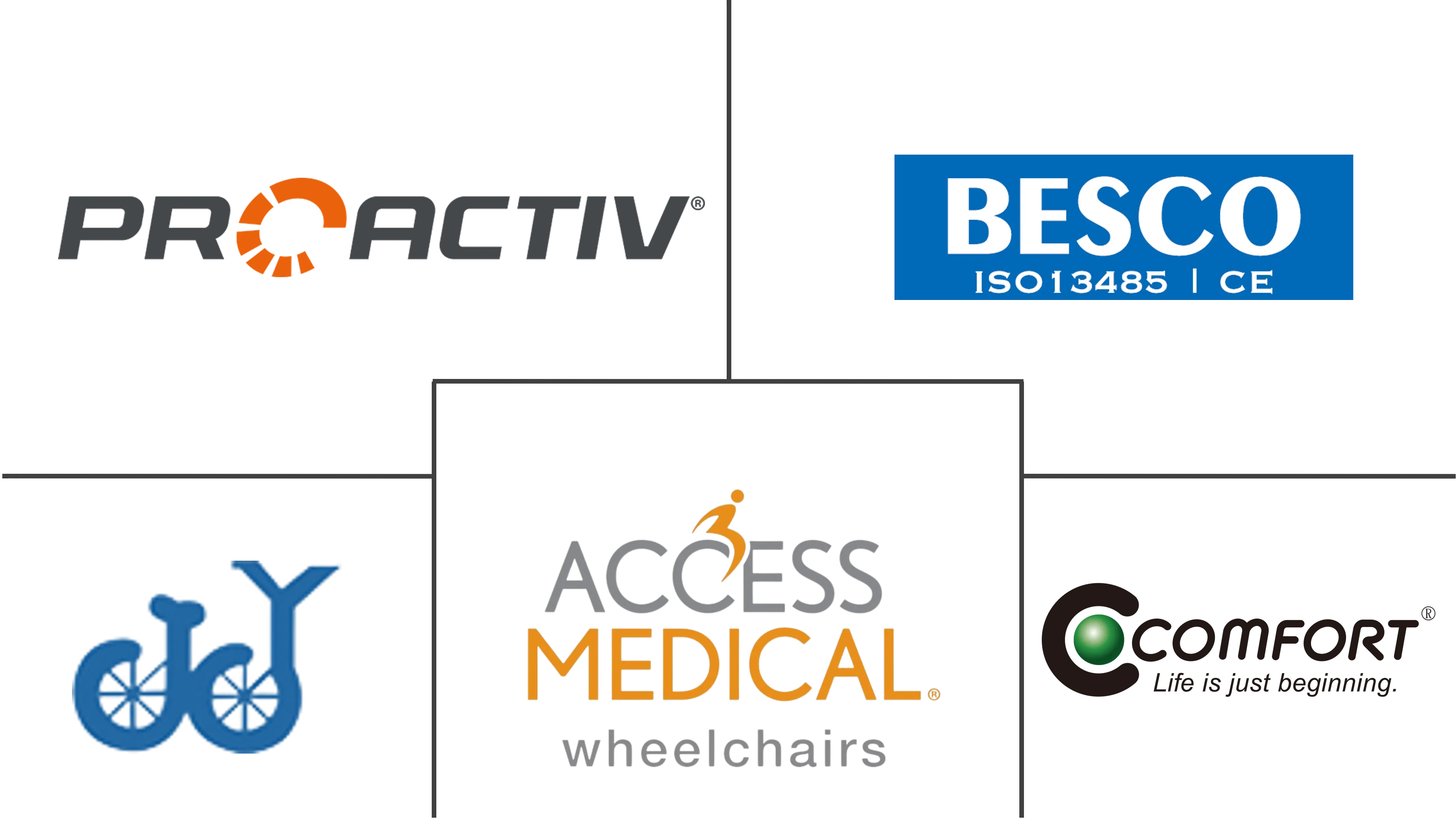 Nonmagnetic Wheelchair Market Major Players