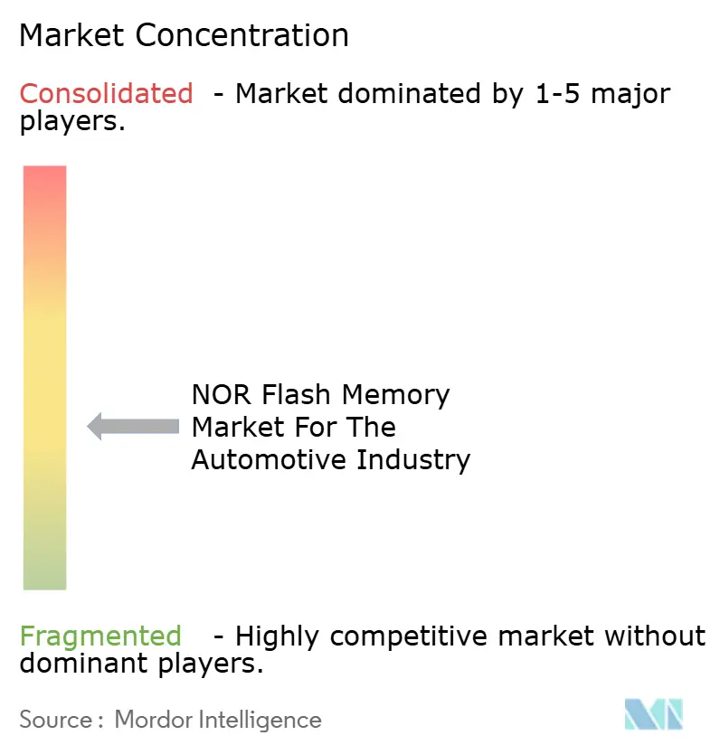 NOR Flash Memory Market For The Automotive Industry Market Concentration