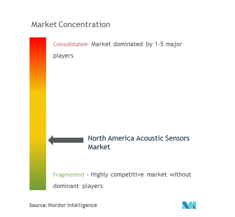 Sensores acústicos NAConcentración del Mercado