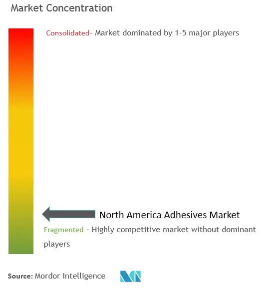 北米接着剤市場-主要集中市場