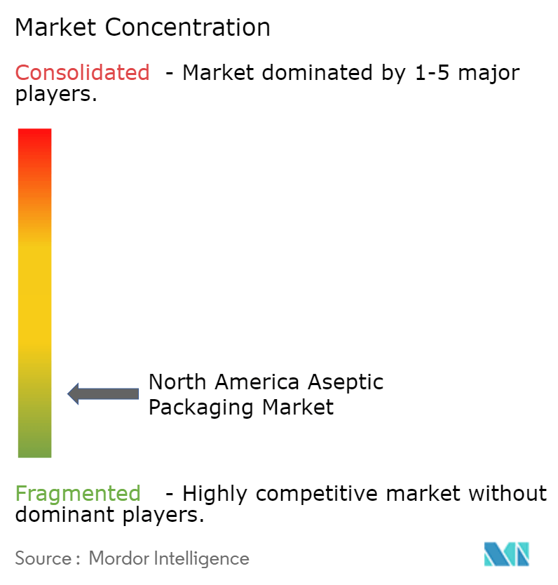 北米無菌包装市場の集中度