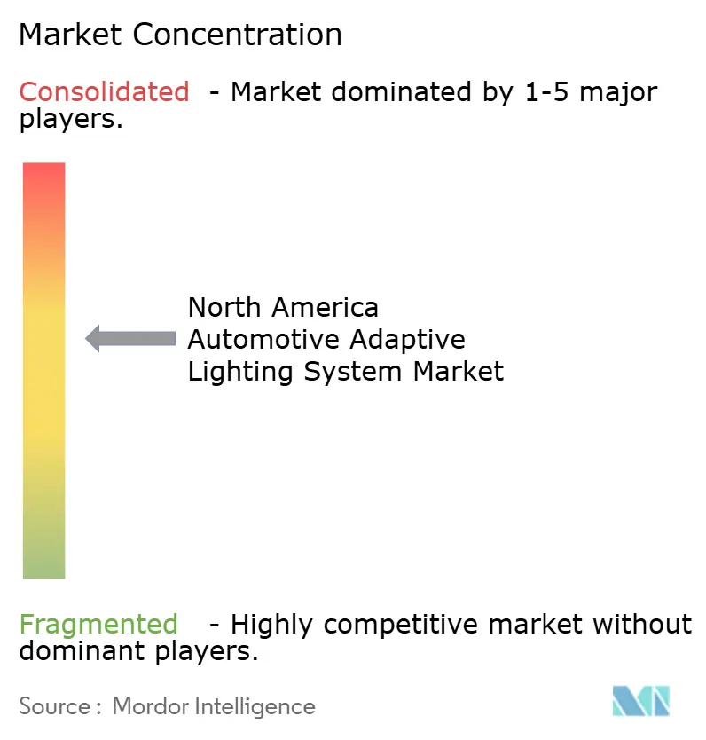 North America Automotive Adaptive Lighting System Market Concentration