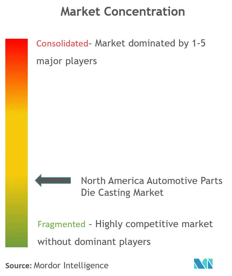 Mercado de fundición a presión de piezas automotrices de América del Norte_Concentración del mercado.png