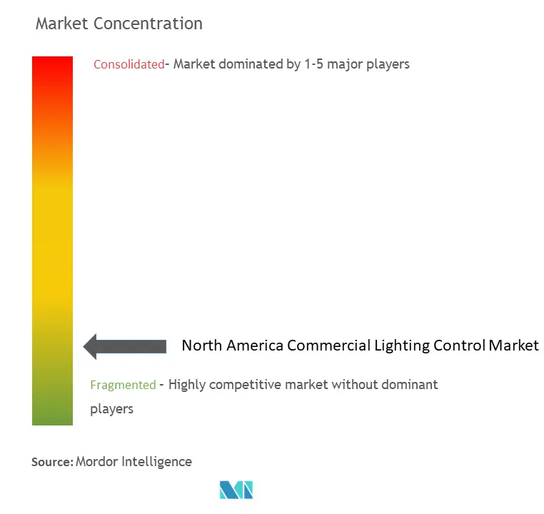 North America Commercial Lighting Control Market Concentration