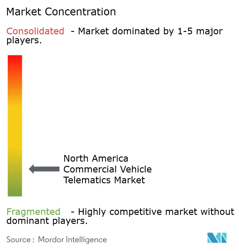 North America Commercial Vehicle Telematics Market Concentration North America Commercial Vehicle Telematics Market Concentration