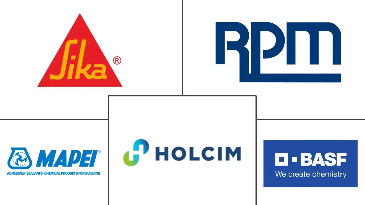 Mercado de productos químicos para la construcción de América del Norte Major Players