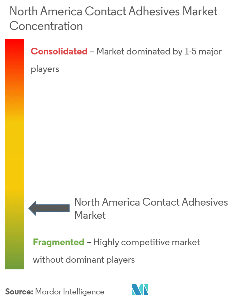 North America Contact Adhesives Market - Market Concentration.png