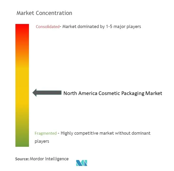 North America Cosmetic Packaging Market Concentration