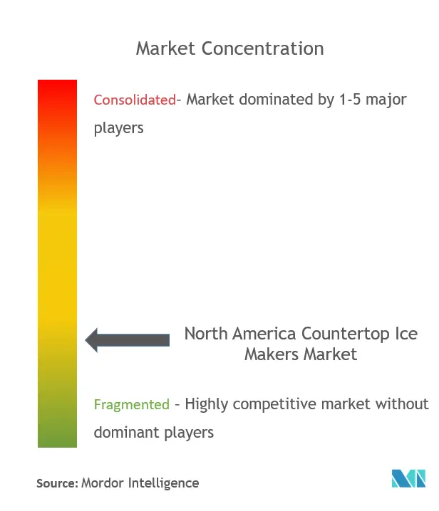 North America Countertop Ice Makers Market Concentration