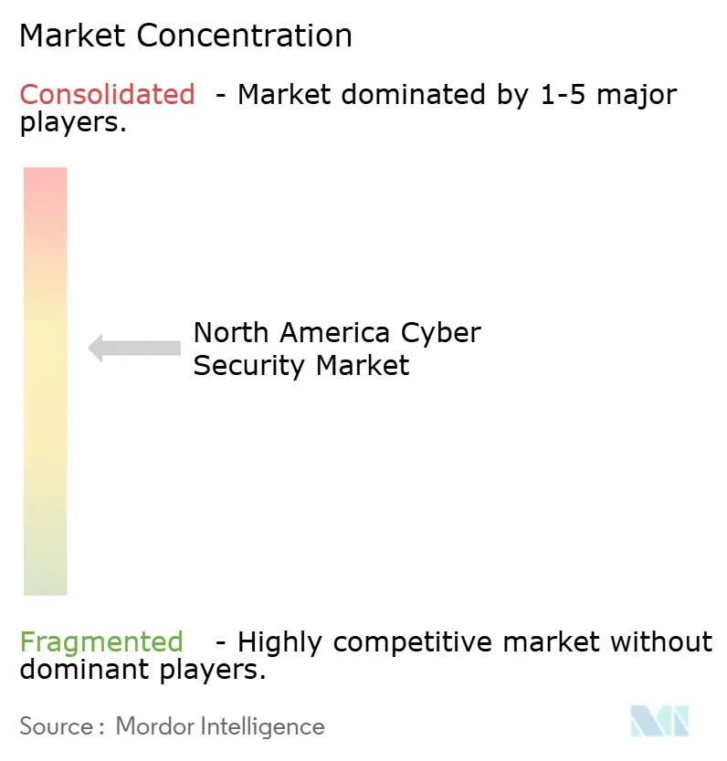 North America Cyber Security Market Concentration