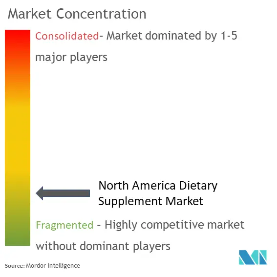 North America Dietary Supplement Market Concentration