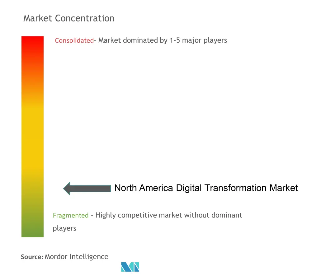 North America Digital Transformation Market Concentration